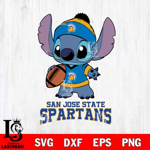 San José State Spartans Stitch Disney, Svg Eps Dxf Png File, Digital Download