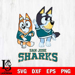 San Jose Sharks Bluey Chilli Mode Dance Svg Eps Dxf Png File, Digital Download, Instant Download