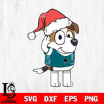 San Jose Sharks Bluey Jack Christmas Svg Eps Dxf Png File, Digital Download, Instant Download