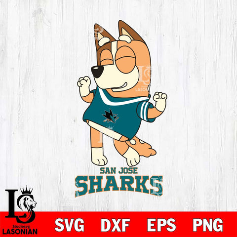 San Jose Sharks Chilli Dance Sport Svg Eps Dxf Png File, Digital Download, Instant Download