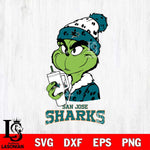 San Jose Sharks Grinch Bougie Leopard Svg Eps Dxf Png File, Digital Download, Instant Download