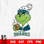 San Jose Sharks Grinch hat Svg Eps Dxf Png File, Digital Download, Instant Download