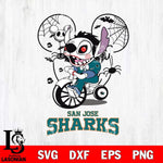 San Jose Sharks Stitch Jigsaws Halloween Svg Eps Dxf Png File, Digital Download, Instant Download