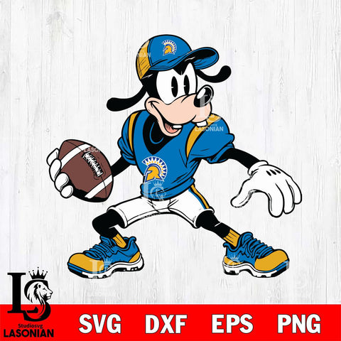 San José State Spartans Goofy Svg Eps Dxf Png File, NCAA svg, Digital Download, Instant Download