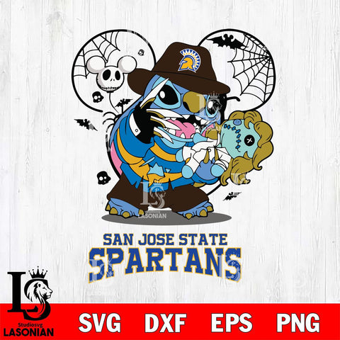 San José State Spartans Stitch Freddy Krueger Halloween Svg Eps Dxf Png File, Digital Download, Instant Download