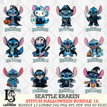 Seattle Kraken Stitch Horror Bundle 12 SVG Svg Eps Dxf Png File,Bundle NHL svg, Digital Download, Instant Download