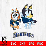 Seattle Mariners Bluey Chilli Mode Dance Svg Eps Dxf Png File, Digital Download, Instant Download