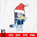 Seattle Mariners Bluey Christmas Svg Eps Dxf Png File, Digital Download, Instant Download