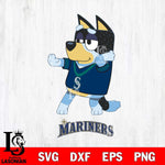 Seattle Mariners Bluey Dad Dance Svg Eps Dxf Png File, Digital Download, Instant Download