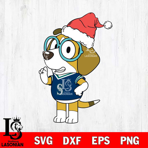 Seattle Mariners Bluey Honey Christmas Svg Eps Dxf Png File, Digital Download, Instant Download