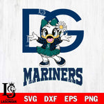 Seattle Mariners Dolce And Gabbana Daisy Duck Disney Svg Eps Dxf Png File, Digital Download, Instant Download