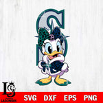 Seattle Mariners Fancy Daisy Duck Disney Svg Eps Dxf Png File, Digital Download, Instant Download