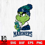 Seattle Mariners Grinch Bougie Leopard Svg Eps Dxf Png File, Digital Download, Instant Download