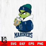 Seattle Mariners Grinch Bougie Sport Svg Eps Dxf Png File, Digital Download, Instant Download