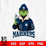 Seattle Mariners Grinch Christmas Cut Files Cricut, Svg Dxf Eps Png file , Silhouette