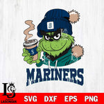 Seattle Mariners Grinch Cofffe Hoodie Cut Files Cricut, Svg Dxf Eps Png file , Silhouette