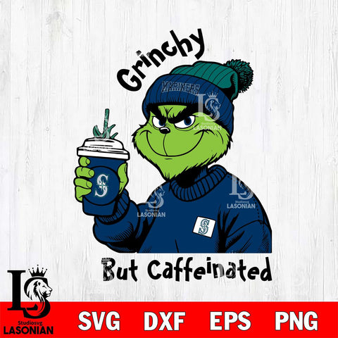 Seattle Mariners Grinchy But Caffeinated Svg Eps Dxf Png File, Digital Download, Instant Download