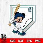 Seattle Mariners Mickey 3 Svg Eps Dxf Png File, Digital Download, Instant Download