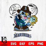 Seattle Mariners Stitch Freddy Krueger Halloween Svg Eps Dxf Png File, Digital Download, Instant Download