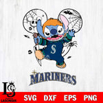 Seattle Mariners Stitch Michael Halloween Svg Eps Dxf Png File, Digital Download, Instant Download