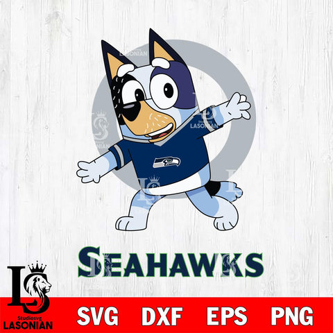 Seattle Seahawks Bandit Heeler Rugby Svg Eps Dxf Png File, Digital Download ,Instant Download, Cricut File