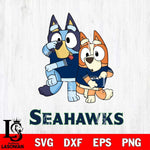 Seattle Seahawks Bluey Chilli Dance Mode Svg Eps Dxf Png File, Digital Download, Instant Download