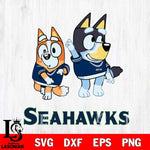 Seattle Seahawks Bluey Chilli Mode Dance Svg Eps Dxf Png File, Digital Download, Instant Download