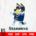 Seattle Seahawks Bluey Dad Dance Svg Eps Dxf Png File, Digital Download, Instant Download