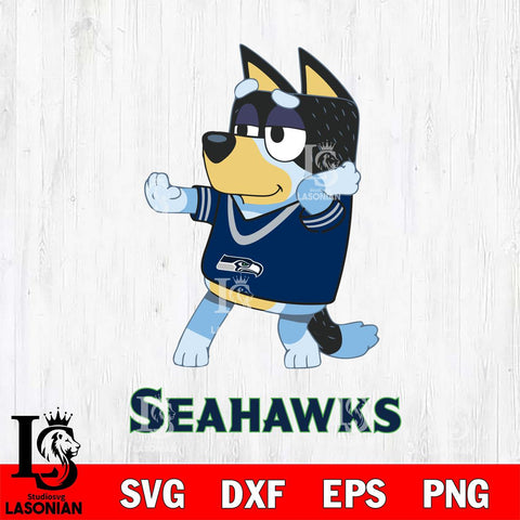 Seattle Seahawks Bluey Dad Dance Svg Eps Dxf Png File, Digital Download, Instant Download