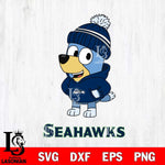 Seattle Seahawks Bluey Hoodie Sport Svg Eps Dxf Png File, Digital Download ,Instant Download, Cricut File