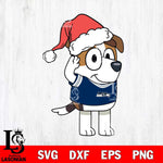 Seattle Seahawks Bluey Jack Christmas Svg Eps Dxf Png File, Digital Download, Instant Download