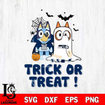 Seattle Seahawks Bluey Trick or Treat Halloween Svg Eps Dxf Png File, Digital Download, Instant Download