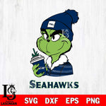 Seattle Seahawks Boujee Grinch Christmas Svg Eps Dxf Png File,Cricut svg files, Digital Download, Instant Download