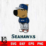 Seattle Seahawks Chill Guy Svg