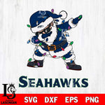 Seattle Seahawks Dabbing Santa Claus Ugly Christmas Svg Eps Dxf Png File,NFL Svg Files,Digital Download,Sublimation,Instant Download