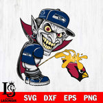 Seattle Seahawks Dracula Piss On Arizona Cardinals Svg Eps Dxf Png File, Digital Download, Instant Download