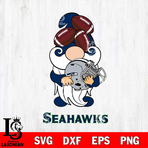 Seattle Seahawks Gnomes Helmet Svg Eps Dxf Png File, Digital Download, Instant Download