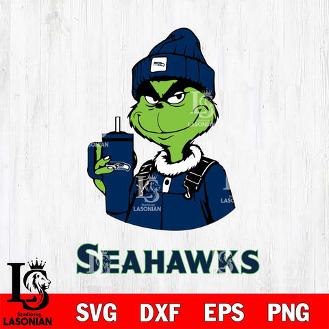 Seattle Seahawks Grinch Football Christmas Svg Eps Dxf Png File,Cricut svg files, Digital Download, Instant Download