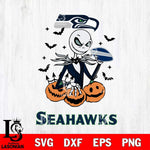 Seattle Seahawks Jack Skellington 2 halloween Svg Eps Dxf Png File, Digital Download, Instant Download