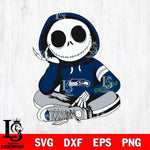 Seattle Seahawks Jack Skellington halloween Svg Eps Dxf Png File, Digital Download, Instant Download