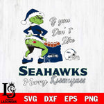 Seattle Seahawks Merry kissmyass grinch Svg Eps Dxf Png File,NCAA Svg Files,Digital Download,Sublimation,Instant Download