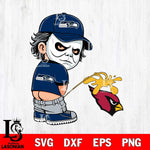 Seattle Seahawks Michael Myers Piss On Arizona Cardinals Svg Eps Dxf Png File, Digital Download, Instant Download