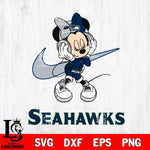 Seattle Seahawks Minnie Mouse Dancing NIKE, Svg Eps Dxf Png File, Digital Download