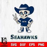 Seattle Seahawks Skeleton Football 2 Svg Eps Dxf Png File, Digital Download