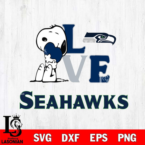 Seattle Seahawks Snoopy Sport 10 Svg Eps Dxf Png File, NFL svg, Digital Download, Instant Download