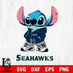 Seattle Seahawks Stitch Disney NFL Svg Eps Dxf Png File, Digital Download, Instant Download