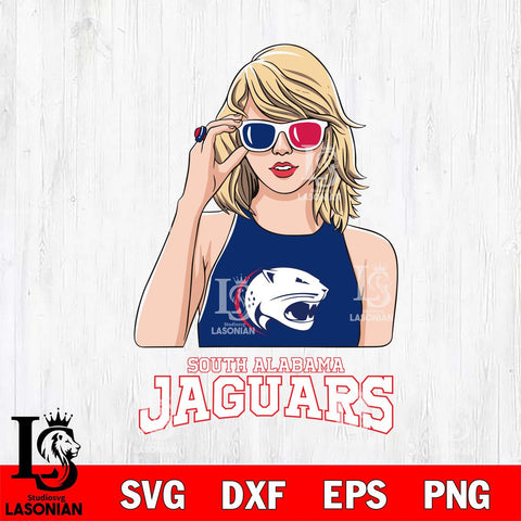 South Alabama Jaguars And Taylor Swift Fan Svg Eps Dxf Png File, Digital Download, Instant Download