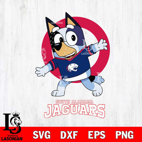 South Alabama Jaguars Bandit Heeler Rugby Svg Eps Dxf Png File, Digital Download ,Instant Download, Cricut File