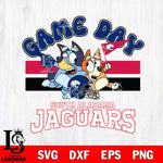 South Alabama Jaguars Bluey & Bingo 9 Svg Eps Dxf Png File, NCAA svg, Digital Download, Instant Download