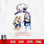 South Alabama Jaguars Bluey Bingo Dance Mode Svg Eps Dxf Png File, NCAA svg, Digital Download, Instant Download